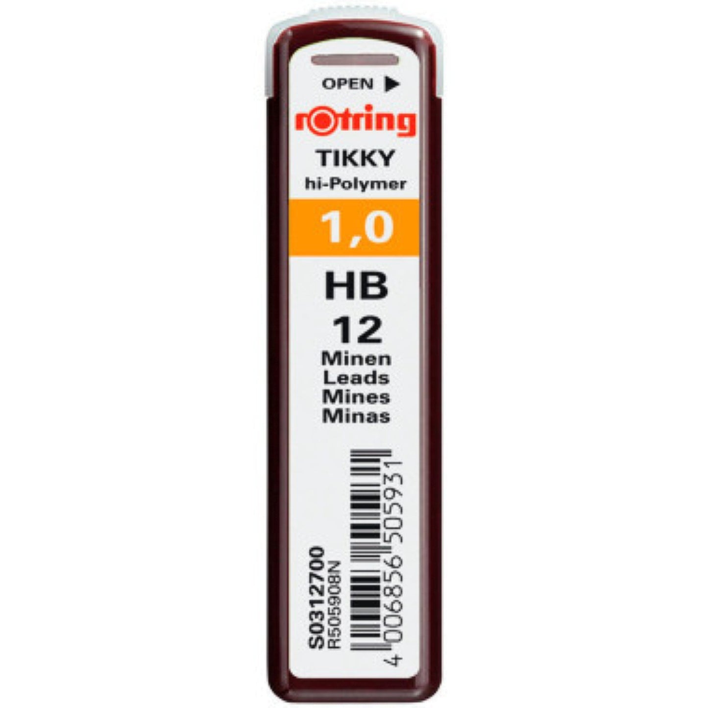 12 חודי עופרת 1.0 מ"מ - Rotring