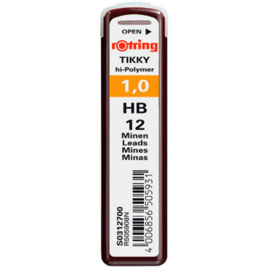 12 חודי עופרת 1.0 מ"מ - Rotring