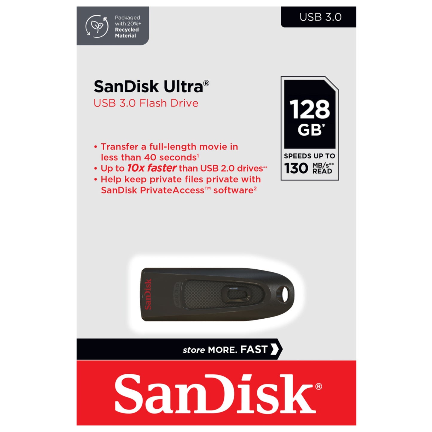 זיכרון נייד SanDisk Ultra Z48 128GB