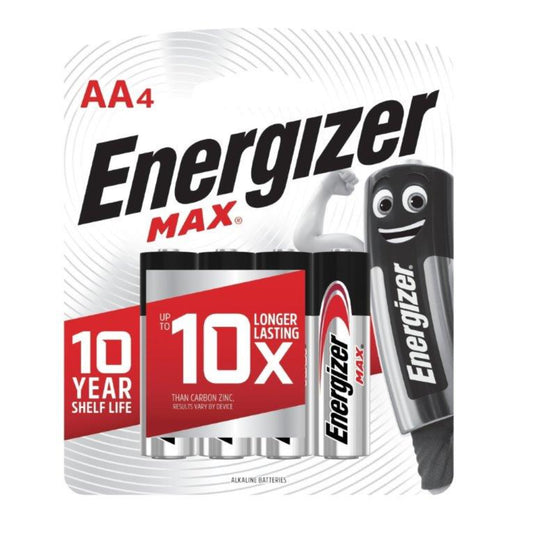 סוללות אנרגיזר Energizer AA של 4 יח' -מארז