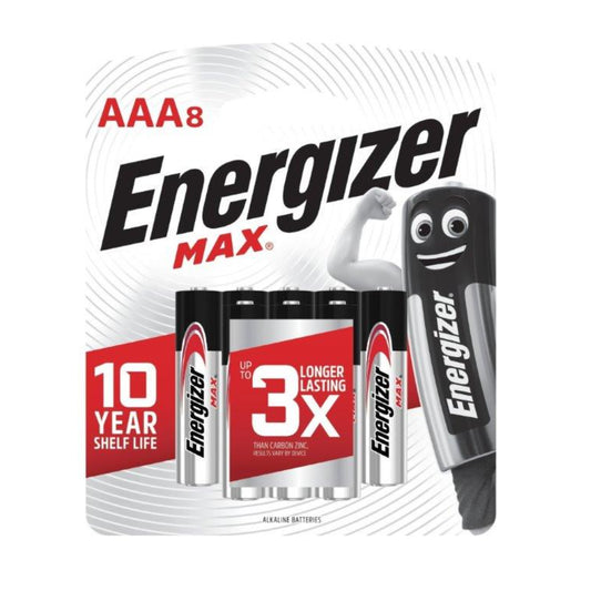 סוללות AAA מארז 8 יח Energizer