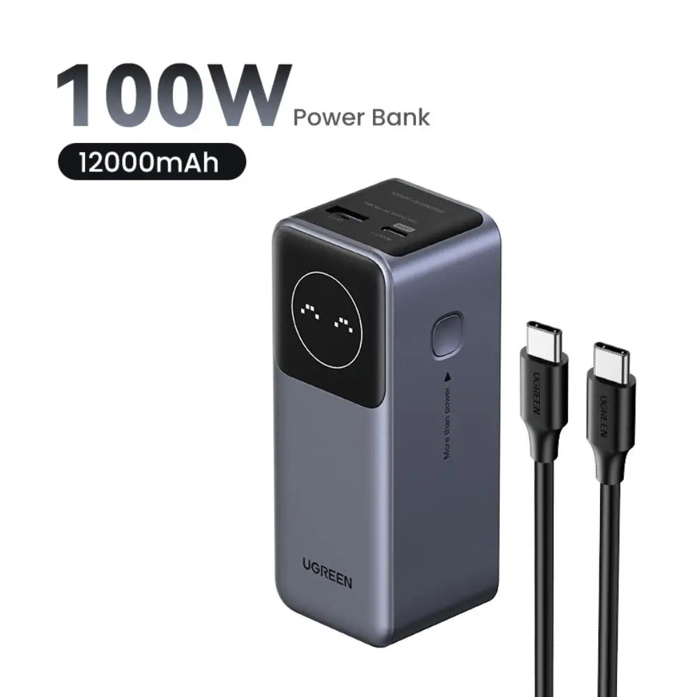 סוללת גיבוי טעינה מהירה Ugreen Power Bank Nexode 12000mAh PD 100W