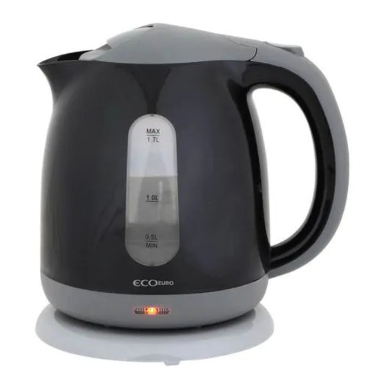 קומקום חשמלי שחור 1.7 ליטר Eco Euro