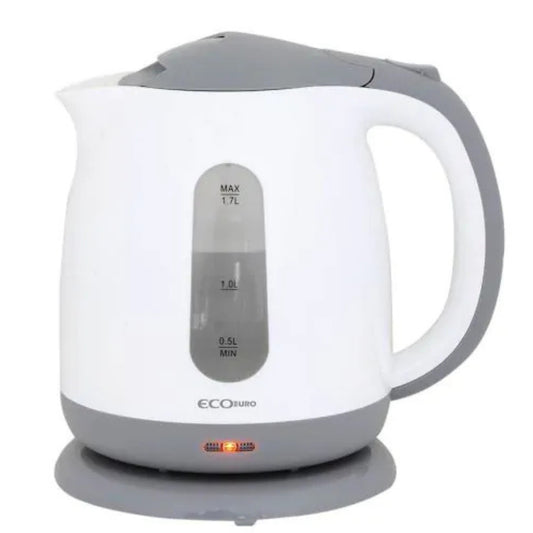 קומקום חשמלי לבן 1.7 ליטר Eco Euro