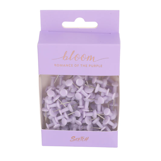 סיכות ללוח שעם 100 יח' ורוד סגולSketch