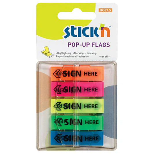 סט 5 דגלוני hopax חתום כאן