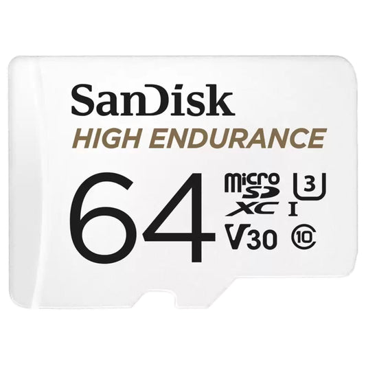 כרטיס זיכרון SanDisk High Endurance microSD 64GB