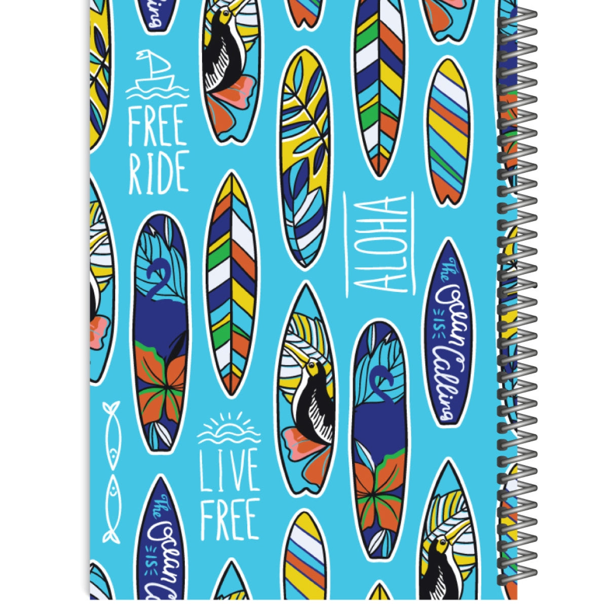 מחברת בעיצוב גלשנים 72 דף שורה