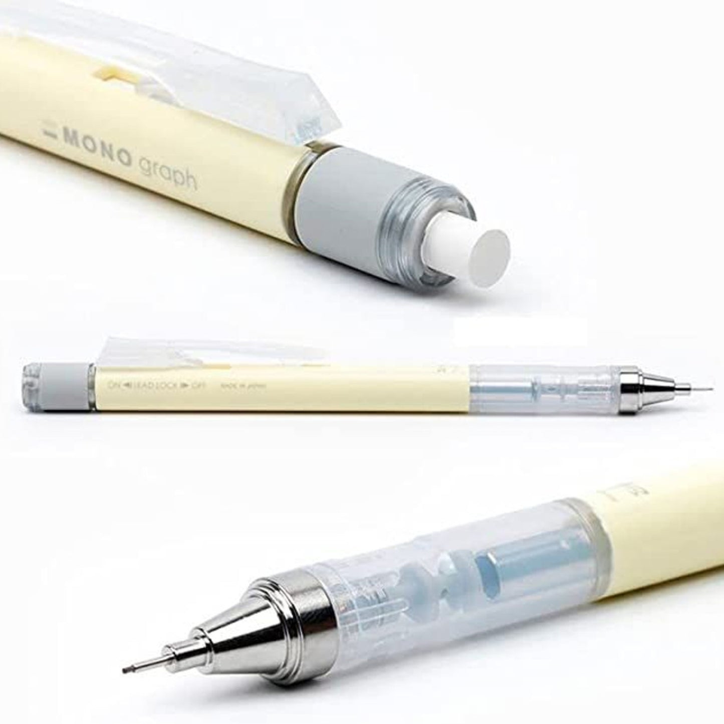 עפרון מכני 0.5 Tombow צהוב קרם