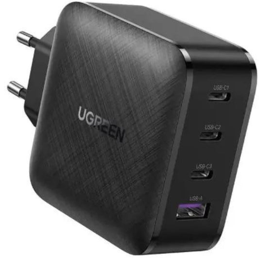 מטען קיר עם טעינה מהירה 3 יציאות USB-C ויציאת Ugreen USB-A