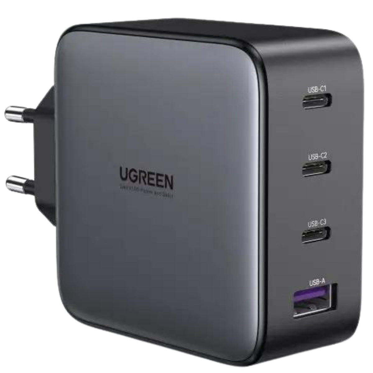 מטען קיר עם טעינה מהירה 3 יציאות USB-C ויציאת 100W USB-A