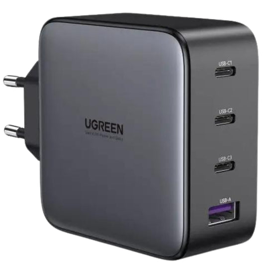 מטען קיר עם טעינה מהירה 3 יציאות USB-C ויציאת 100W USB-A