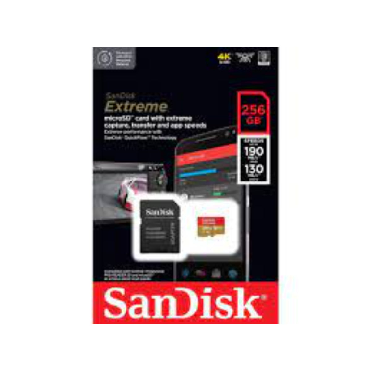 כרטיס-זיכרון-sandisk-extreme-micro-sd-ex-4k-190mb-s-v30-256gb