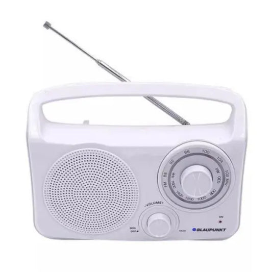 מכשיר רדיו חשמל סוללות AM/FM לבן BP-1500WT