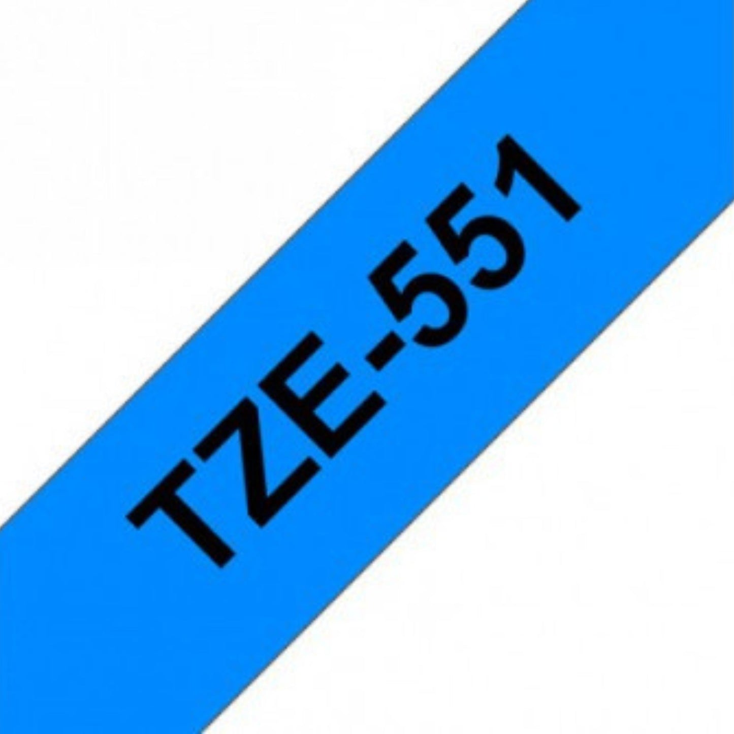 סרט תוויות שחור על רקע כחול 24 מ"מ דגם Brother TZE551