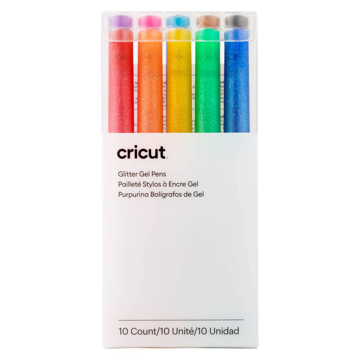 סט 10 עטים 0.8 מ"מ Cricut Glitter Gel Pens,Rainbow קרביץ ישראל בע"מ