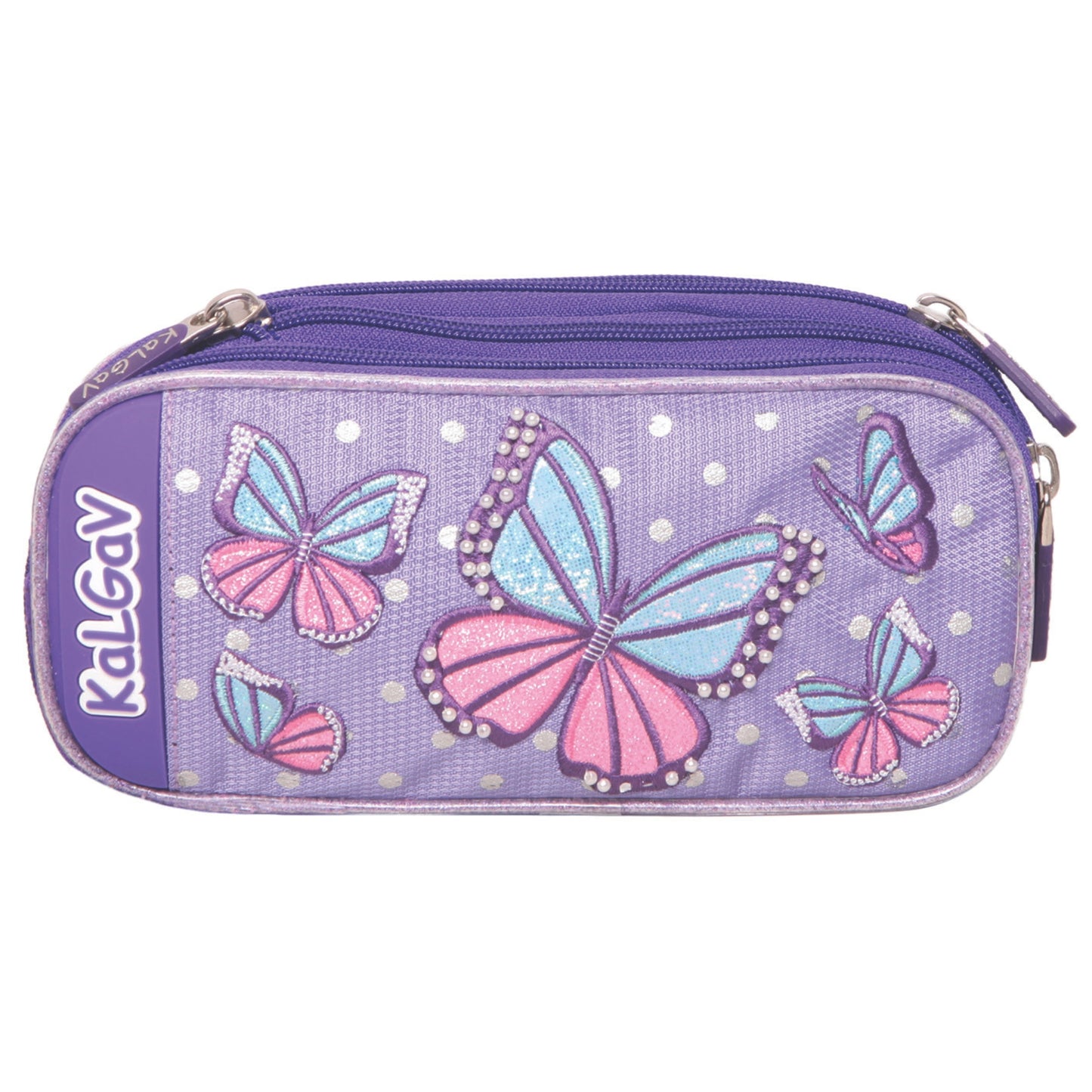 קלמר 2 תאים מתרחב Butterfly לילך/סגול כהה