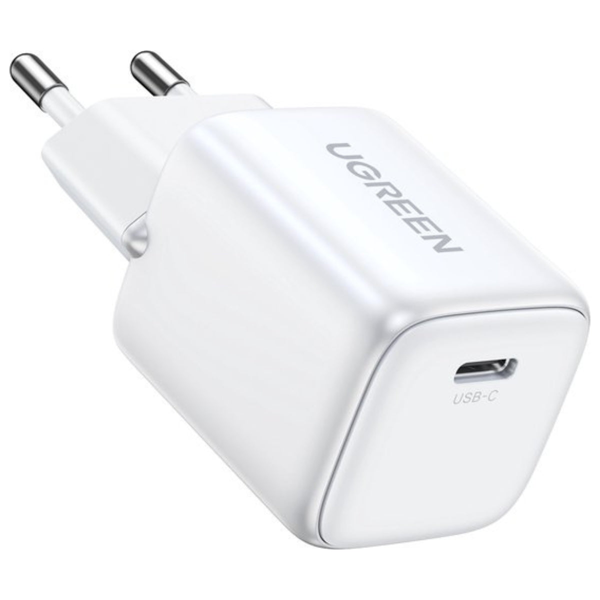 מטען קיר טעינה מהירה 30W בחיבור USB-C GaN PD QC 3.0 לבן
