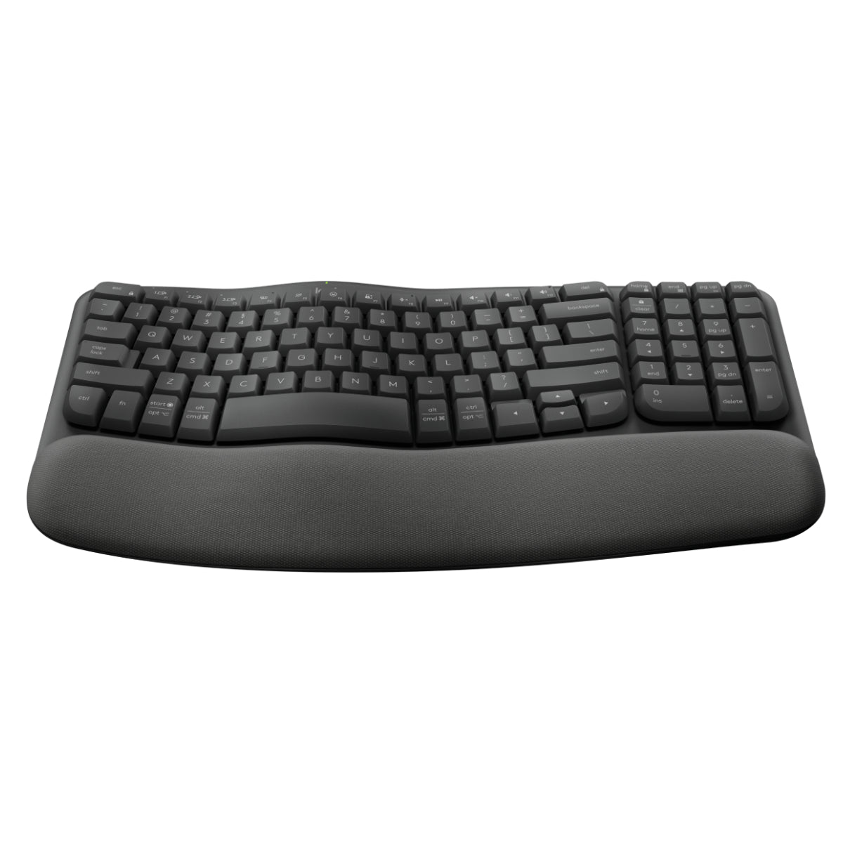 מקלדת-ארגונומית-אלחוטית-logitech-wave-keys