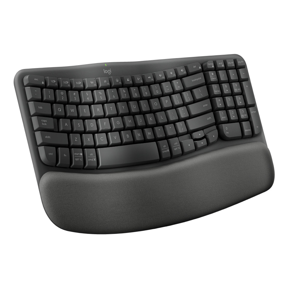 מקלדת-ארגונומית-אלחוטית-logitech-wave-keys