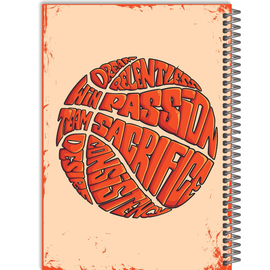 מחברת בעיצוב כדורסל 72 דף שורה Pixie