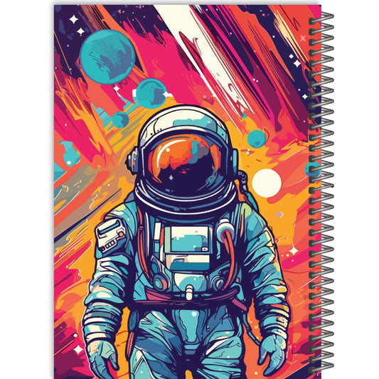 מחברת בעיצוב אסטרונאוט 72 דף שורה Pixie 