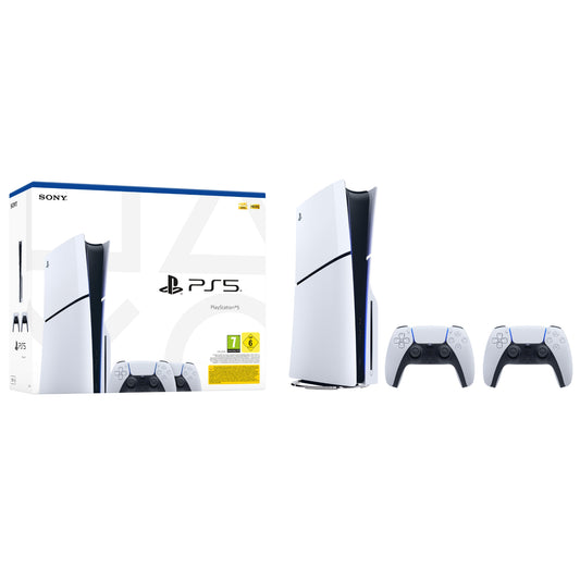 קונסולה PS5 Slim Blu-Ray עם 2 בקרים
