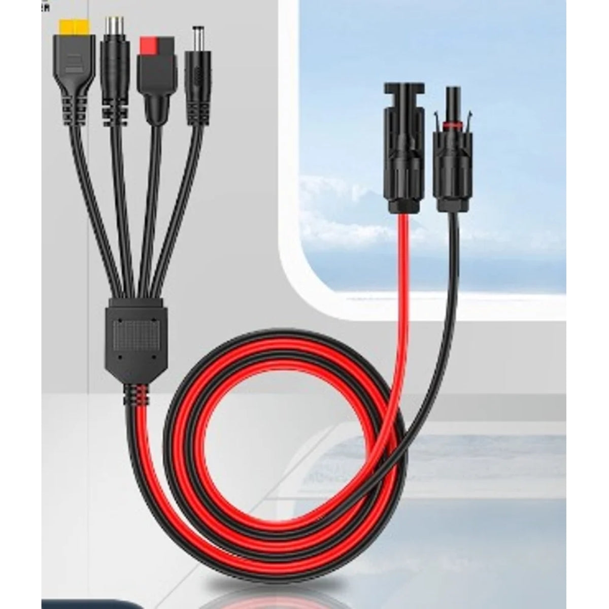 כבל מתאם לתחנות כוח 1M MC4 to 4 in 1