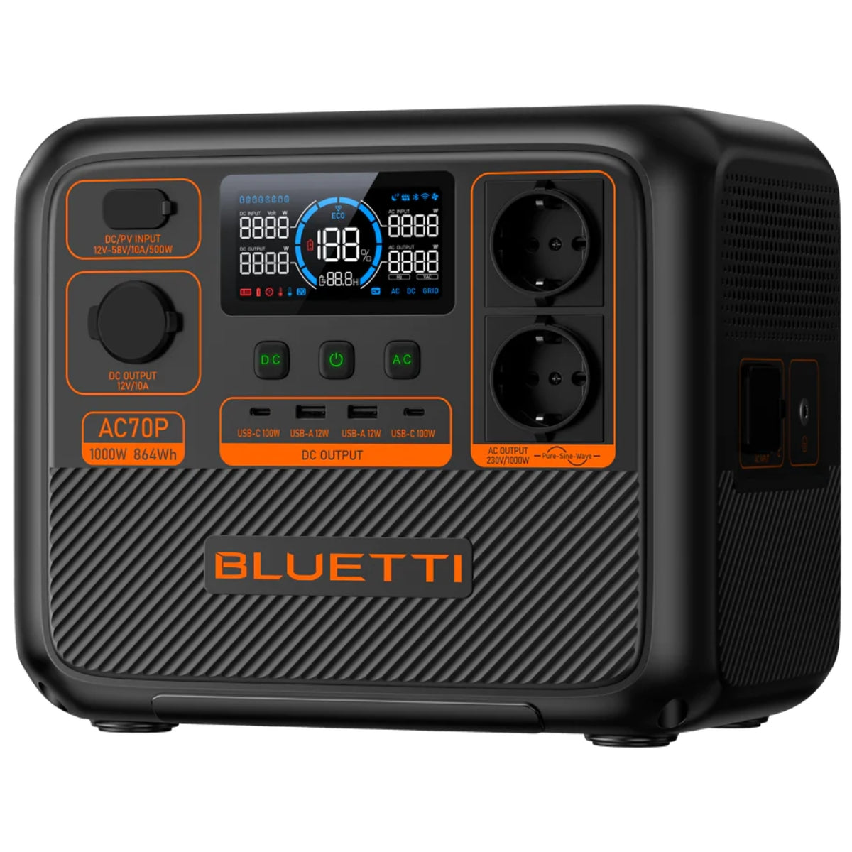 תחנת כח Bluetti AC70P 864WH