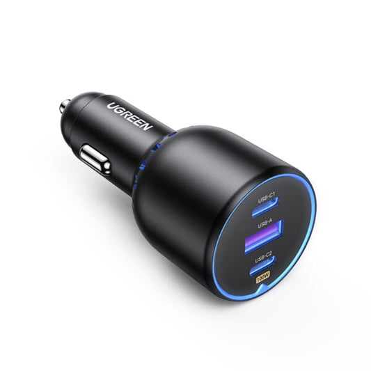 מטען כפול מהיר לרכב Ugreen USB-C PD עם USB-A 130W