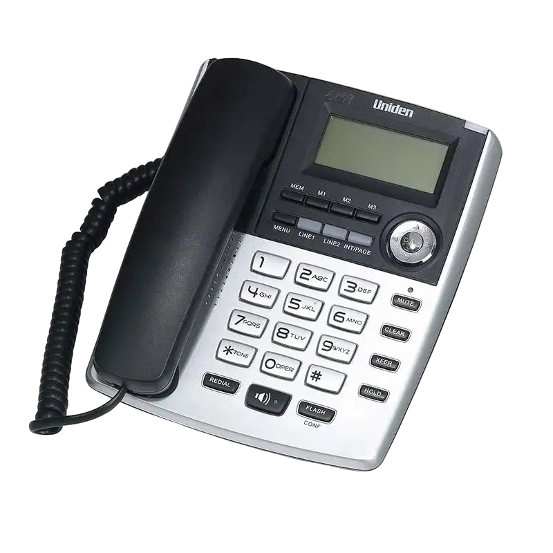 טלפון שולחני עם דיבורית שחור Uniden UNI-7401 BLK