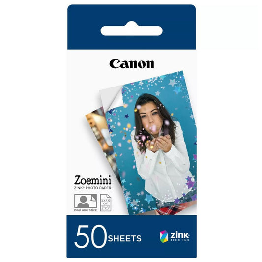 דפי הדפסה למצלמה 50 יח' Canon Zoemini ZP-2030
