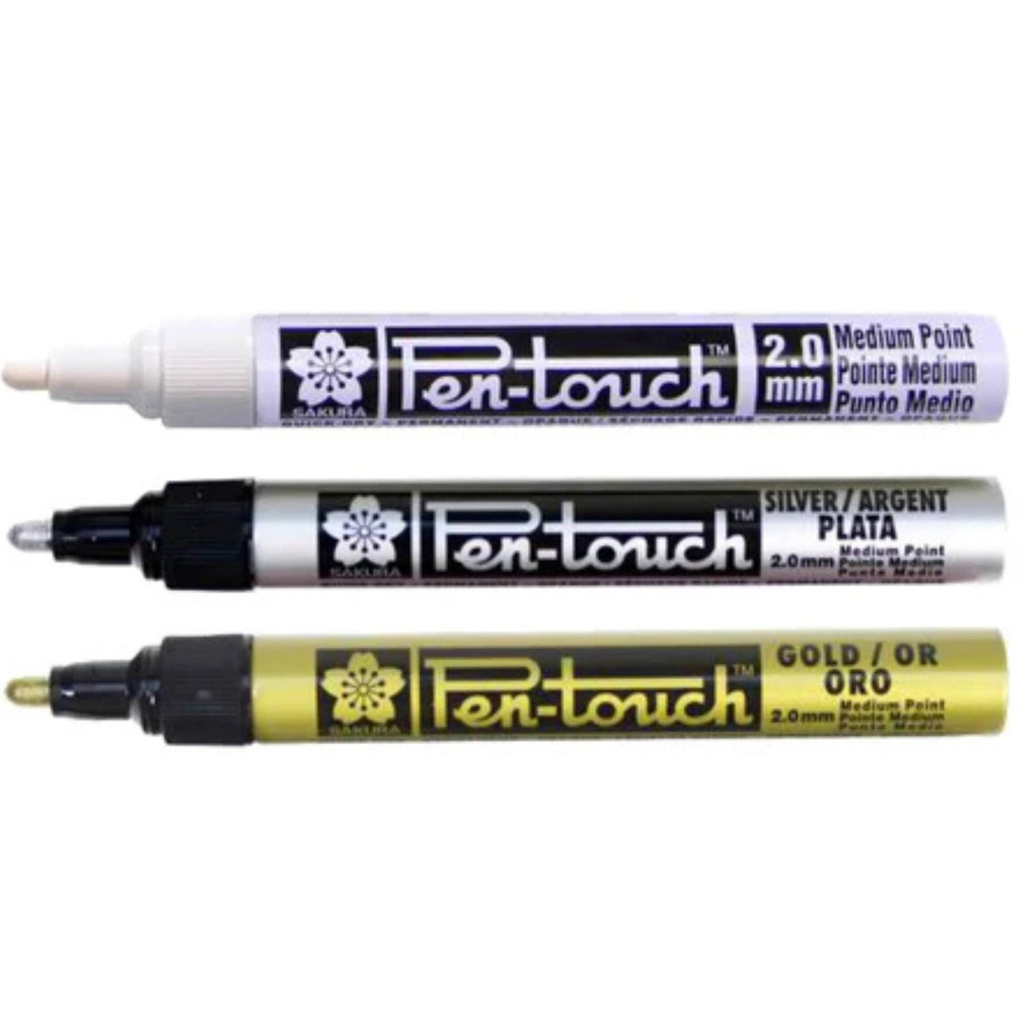 סט 3 יח' טוש פרמננט Sakura Xpfka-3CH2 M