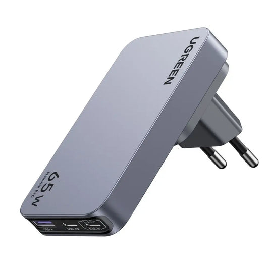 מטען מהיר אוניברסלי UGREEN Nexode Pro 65W 3-Port GaN Ultra-Slim