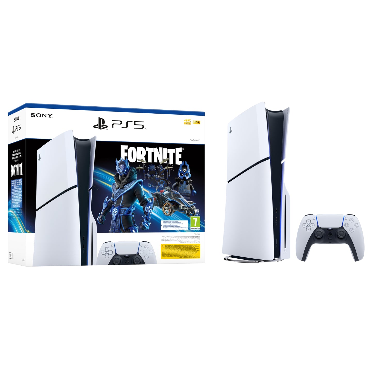 Sony PS5 Slim Console Blu Ray - Fortnite Cobalt Star Bundle