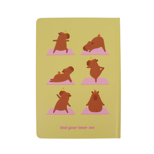 מחברת כריכה קשה A5 80 דף 70 גרם קאפיבארה צהוב