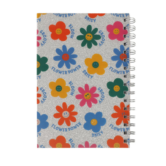 מחברת כריכה קשה ספירל 80 דף 70 גר פרחים