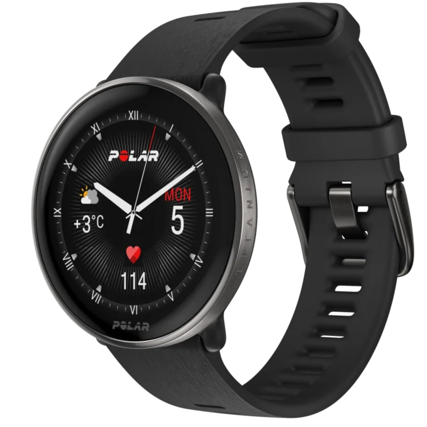 שעון חכם Polar Ignite 3 TI S-L טיטניום שחור/כסף