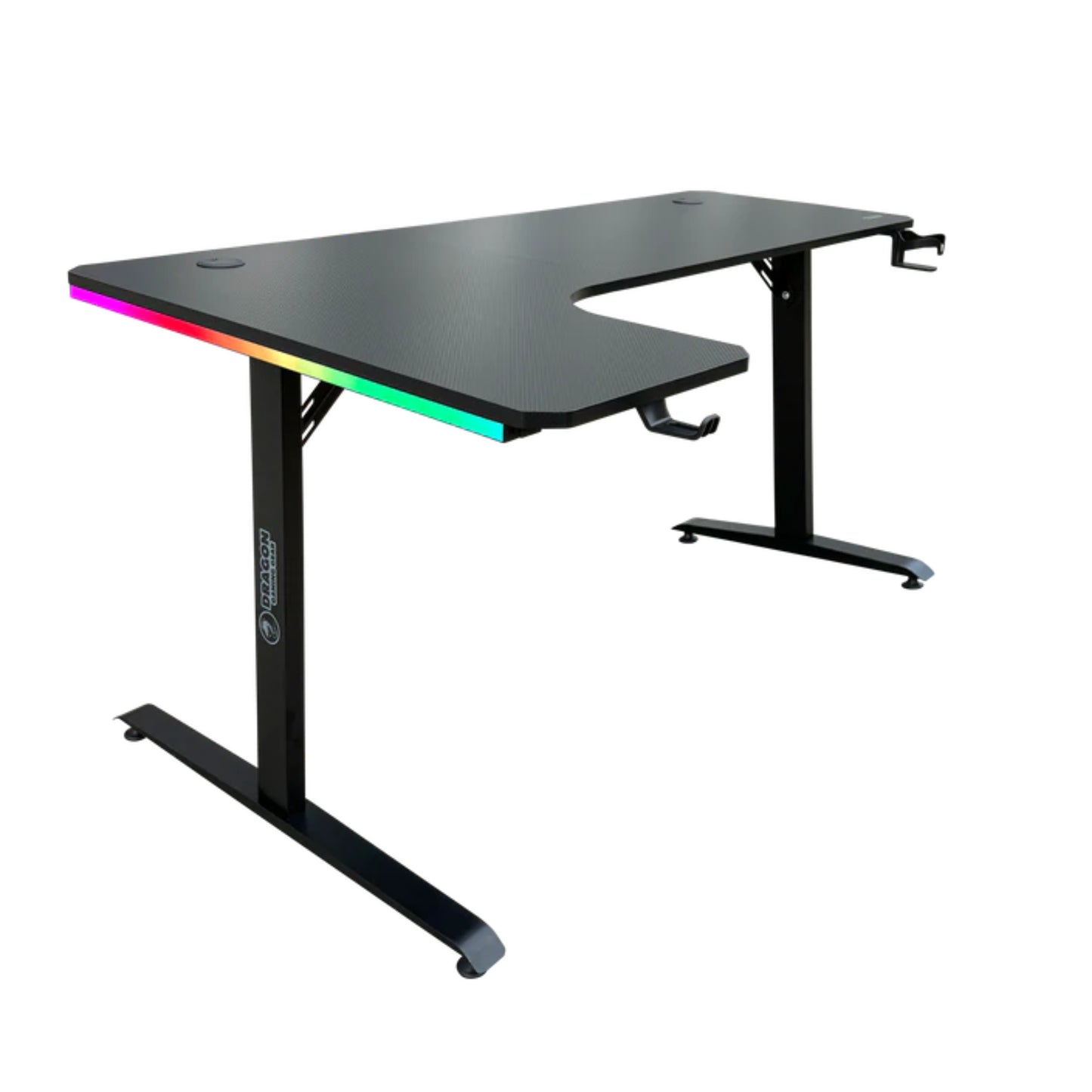 שולחן גיימינג פינתי שמאל תאורת Rgb דגם Tl-l - Dragon