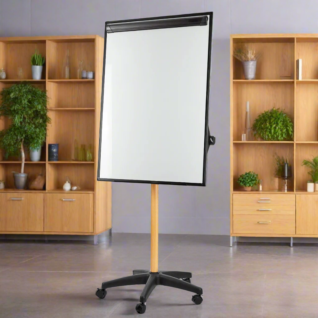 לוח פליפ צ'ארט flip chart מחיק, מגנטי Bclear עם גלגלים