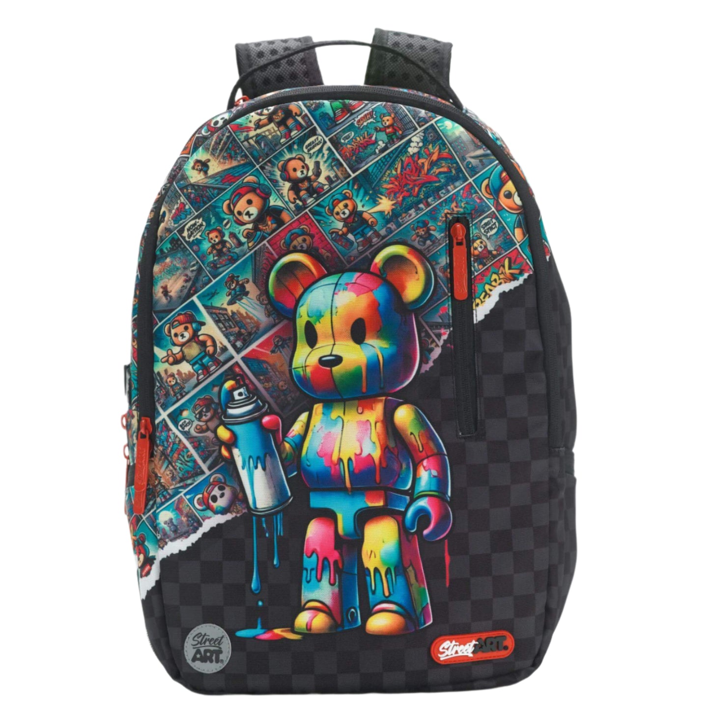 תיק גב 2 ב-1 Street Art Bearbrick