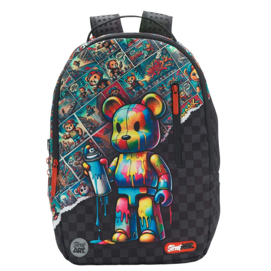 תיק גב 2 ב-1 Street Art Bearbrick
