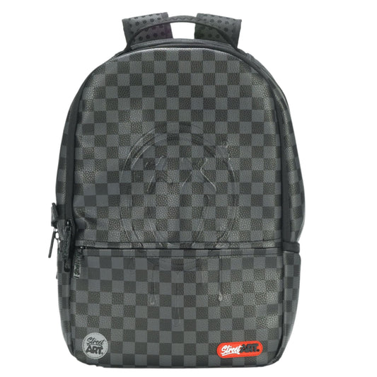 תיק גב Street Art Black Emboss Pu