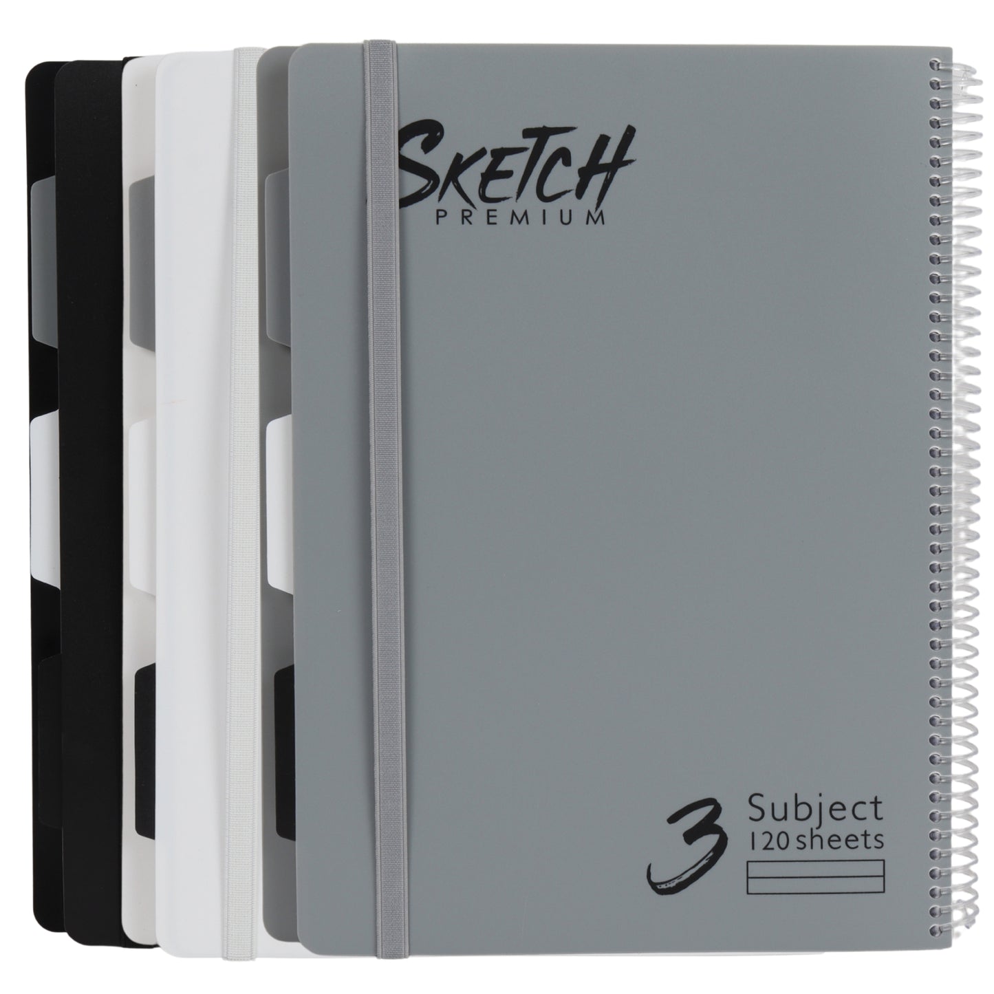 מחברת ספירלה A4 שורה 3 נושאים 120 דף Sketch מעורב צבעים