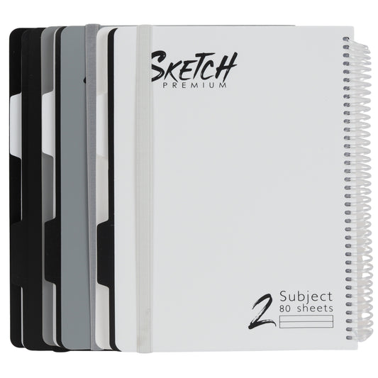מחברת ספירלה B5 שורה 2 נושאים 80 דף Sketch מעורב צבעים