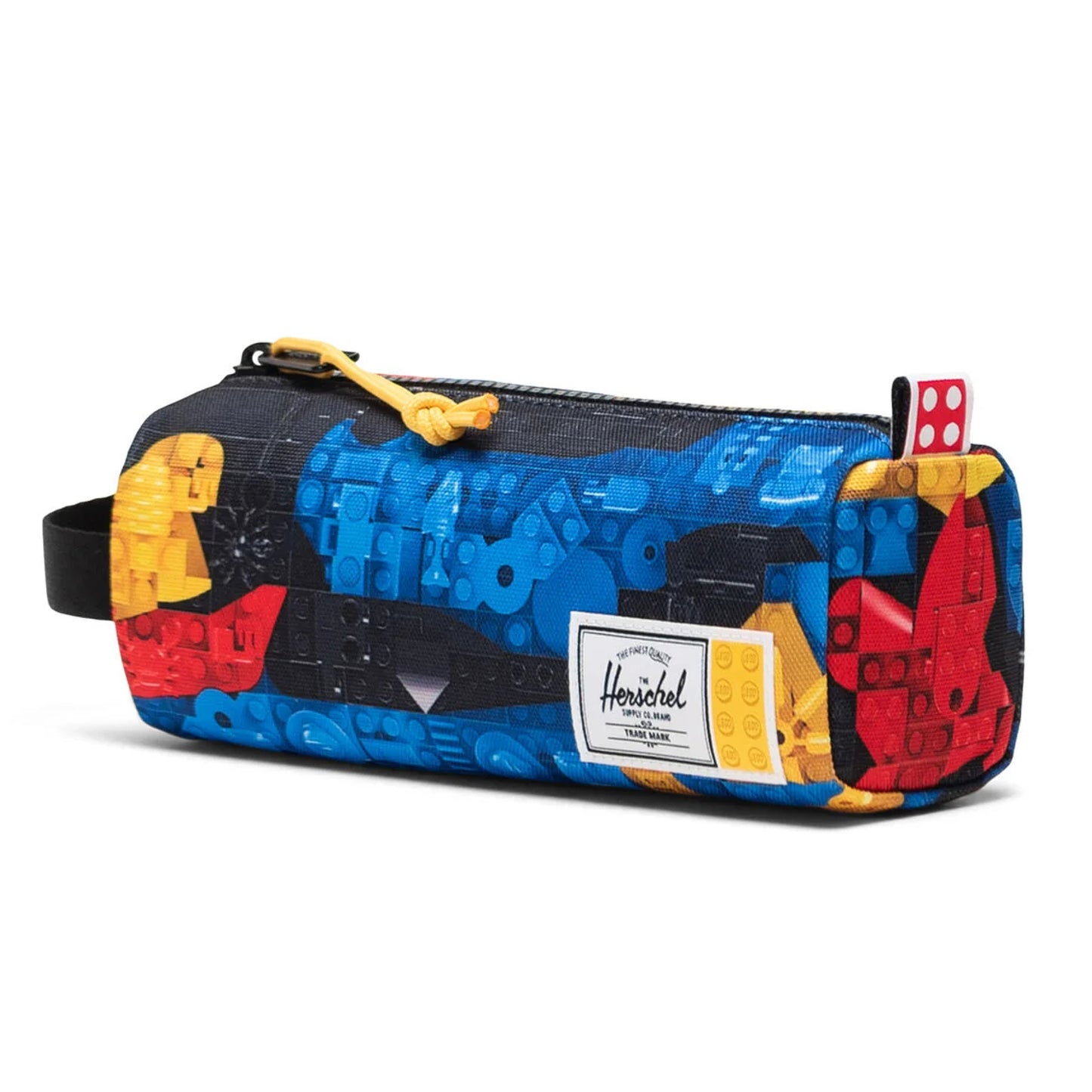 Herschel Lego settlement pencil case scavenger hunt bricks