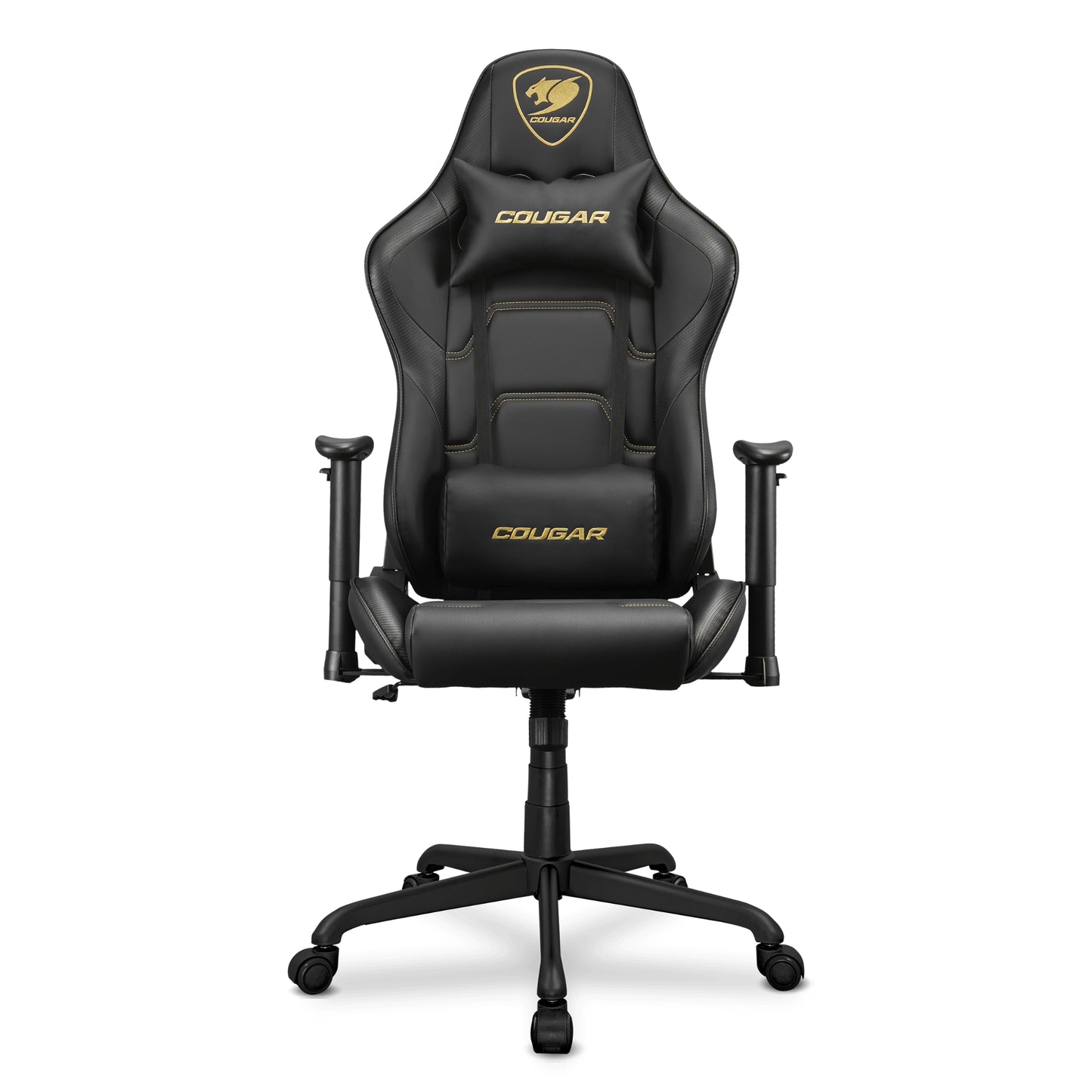 מושב גיימינג דמוי עור שחור Cougar Armor Elite Royal