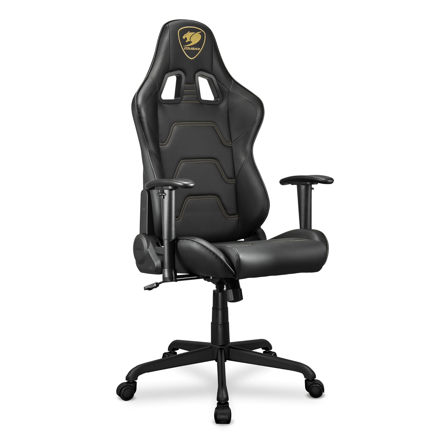 מושב גיימינג דמוי עור שחור Cougar Armor Elite Royal