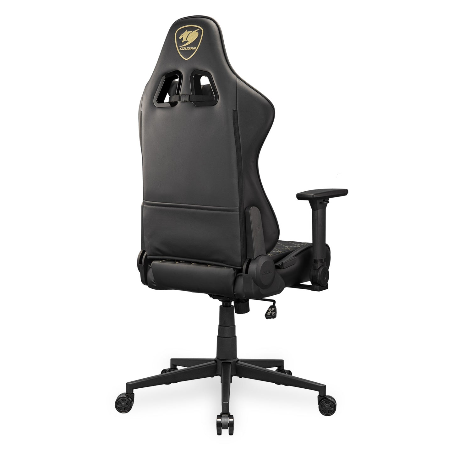 מושב גיימינג דמוי עור שחור Cougar Armor One V2 Gold