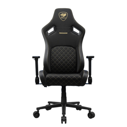 מושב גיימינג בד שחור Cougar Defensor Gold